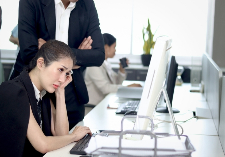 Supervisor using activity-tracking tools to assess worker productivity